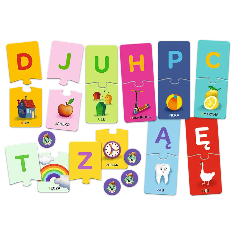 Trefl, Rodzina Treflików, Mały Odkrywca, Abecadło, gra edukacyjna