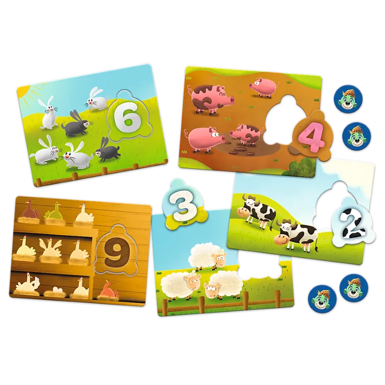 Trefl, Rodzina Treflików, Mały Odkrywca, Cyferki, gra edukacyjna