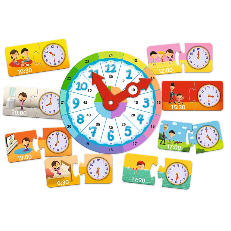 Trefl, Rodzina Treflików, Mały Odkrywca, Zegar, gra edukacyjna