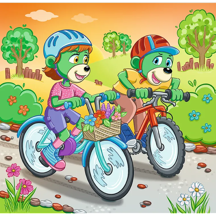 Trefl, Rodzina Treflików, Poznaj Trefliki, puzzle 3w1, 106 elementów