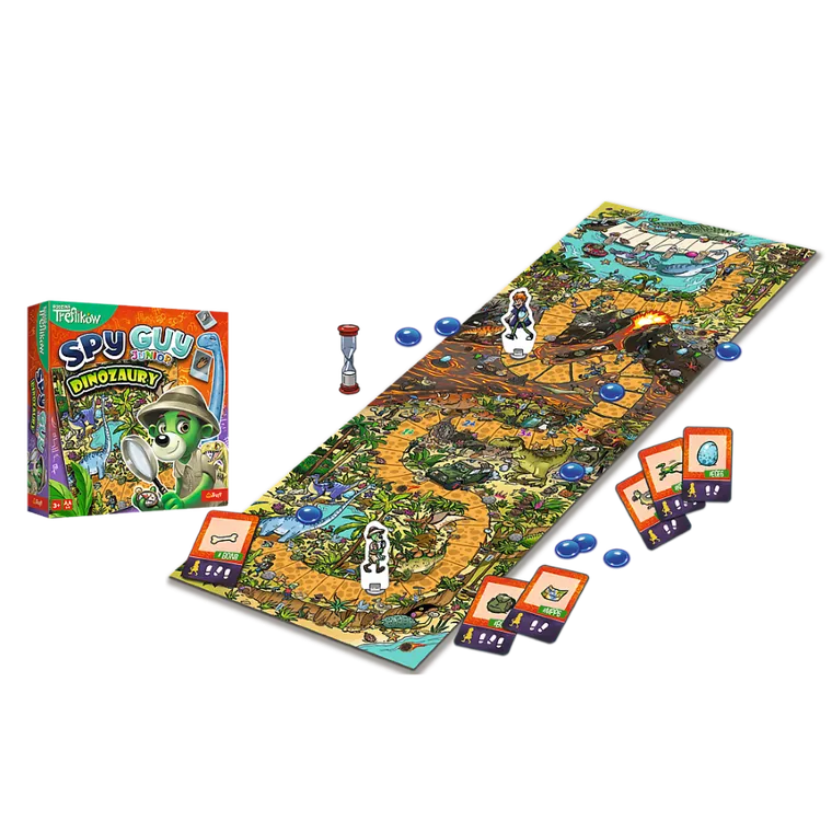 Trefl, Rodzina Treflików, Spy Guy Junior, Dinozaury, gra familijna