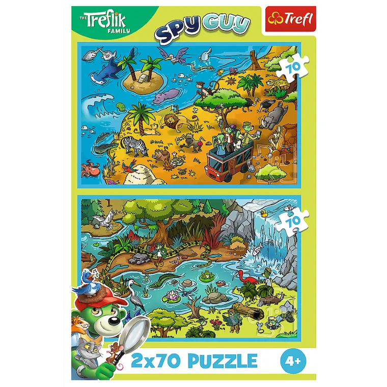Trefl, Rodzina Treflików, Trefliki się bawią, puzzle, 2-70 elementów