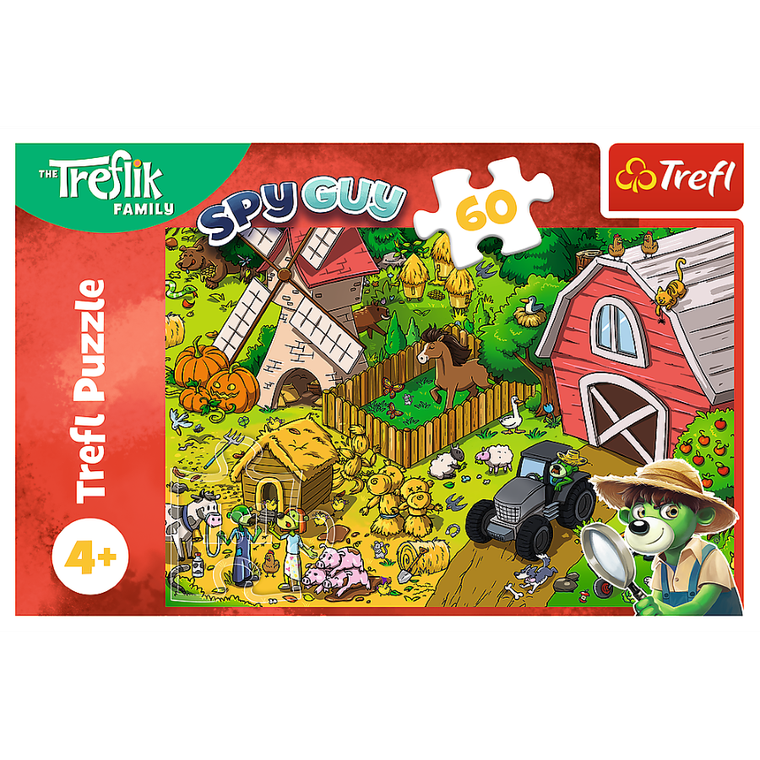 Trefl, Rodzina Treflików, Wesoły dzień Treflików, puzzle, 60 elementów
