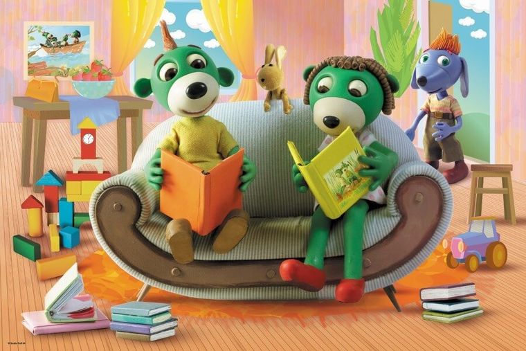 Trefl, Rodzina Treflików, Wspólne czytanie bajek, puzzle, 60 elementów