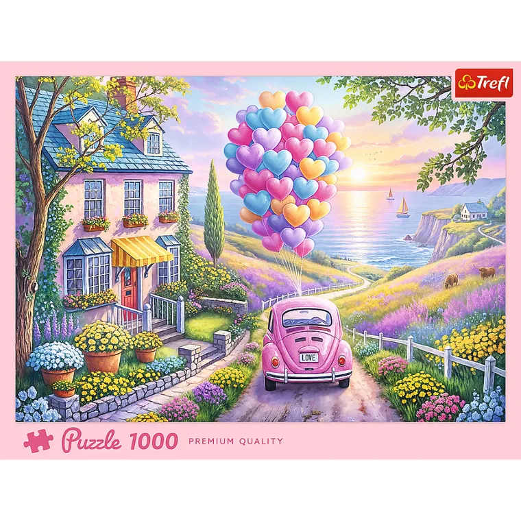 Trefl, Romantyczna przejażdżka, puzzle, 1000 elementów