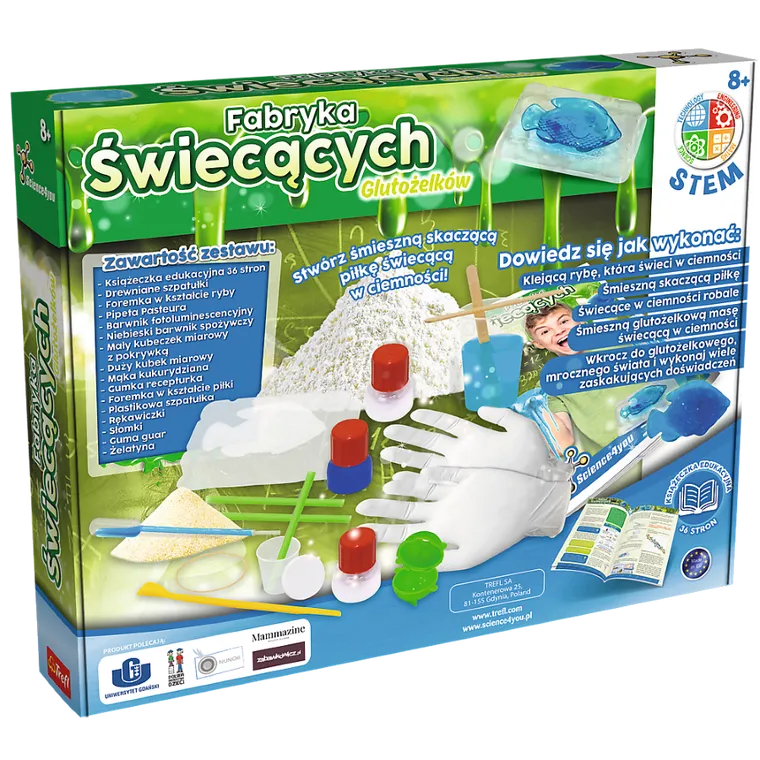 Trefl, Science4You, Fabryka świecących Glutożelków, zestaw L