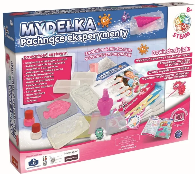 Trefl, Science4You, Mydełka, Pachnące eksperymenty, zestaw kreatywny