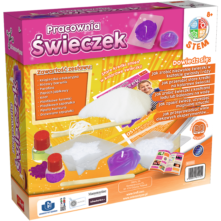 Trefl, Science4You, Pracownia świeczek, zestaw M