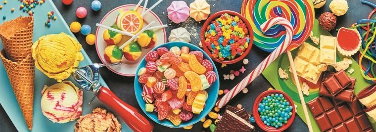 Trefl, Słodkie przysmaki, puzzle Panorama, 1000 elementów