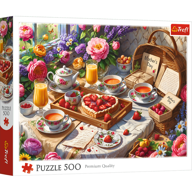 Trefl, Słodkości na Dzień Mamy, puzzle, 500 elementów