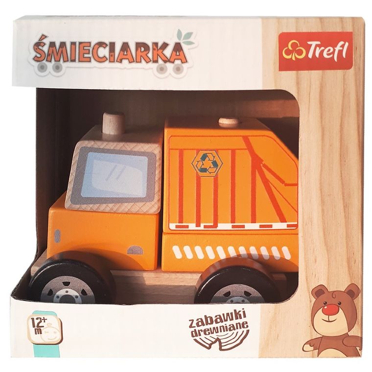Trefl, Śmieciarka, zabawka drewniana