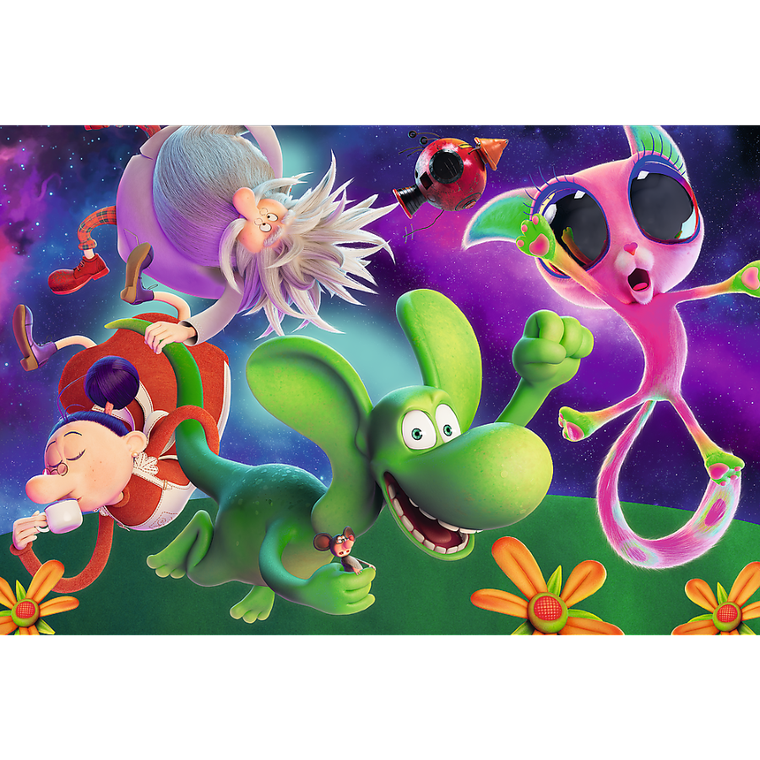 Trefl, Smok Diplodok i przyjaciele, puzzle, 100 elementów