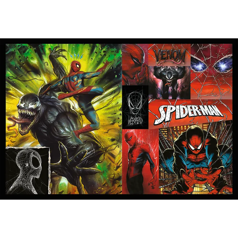 Trefl, Spider-Man, Dzień i noc Spider-Mana, puzzle, 2-200 elementów