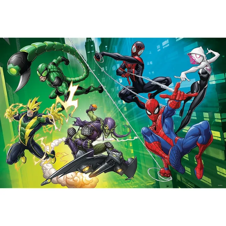 Trefl, Spider-Man, W pajęczej siec, puzzle, 300 elementów