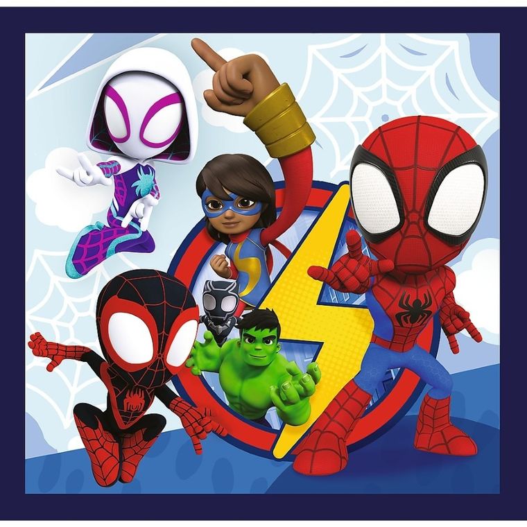 Trefl, Spidey i super-kumple, Pająki i dinozaury, puzzle 3w1