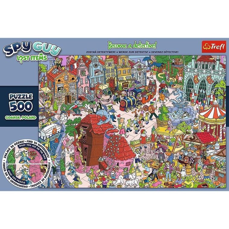 Trefl, Spy Guy, Gdańsk, puzzle obserwacyjne, 500 elementów