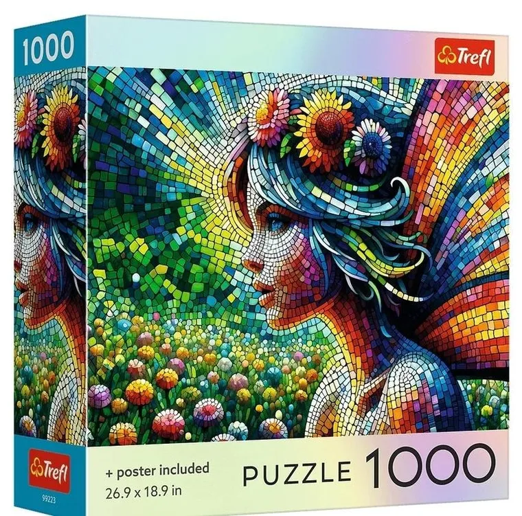 Trefl, Square Box Crystal Fairy, puzzle, 1000 elementów