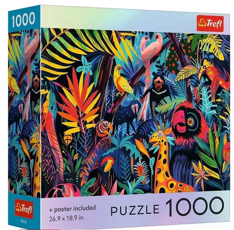 Trefl, Square Box In the Jungle, USA, puzzle, 1000 elementów