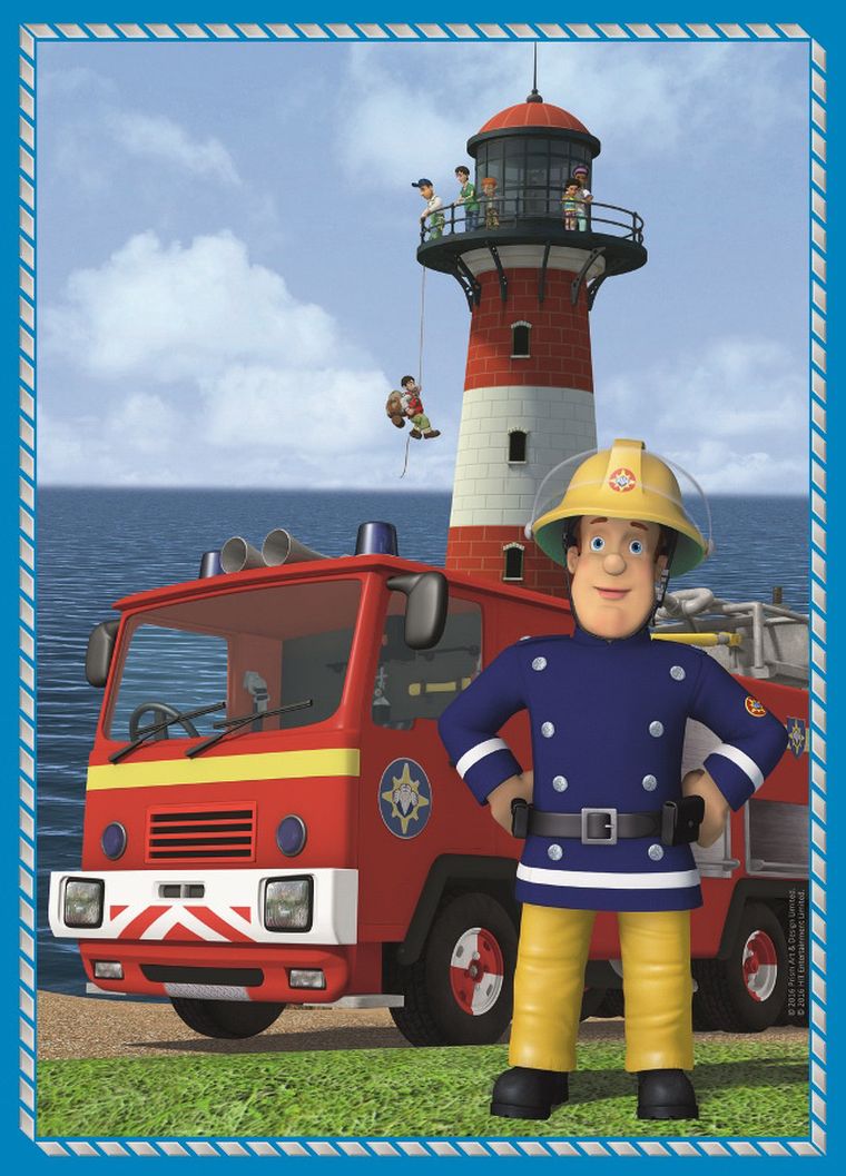 Trefl, Strażak Sam, puzzle 4w1, 207 elementów