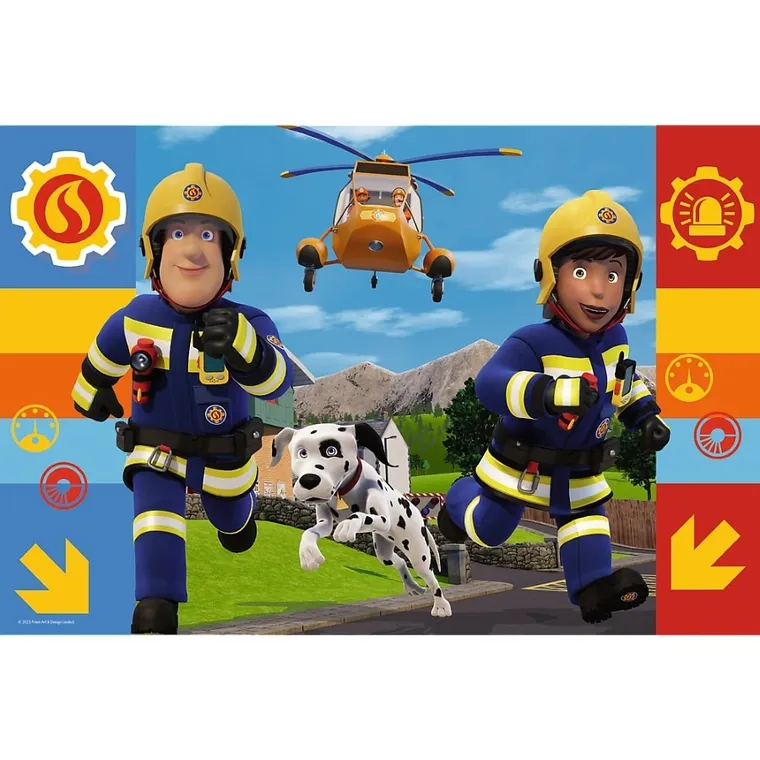 Trefl, Strażak Sam, Zawsze pomocny Strażak Sam, puzzle, 100 elementów