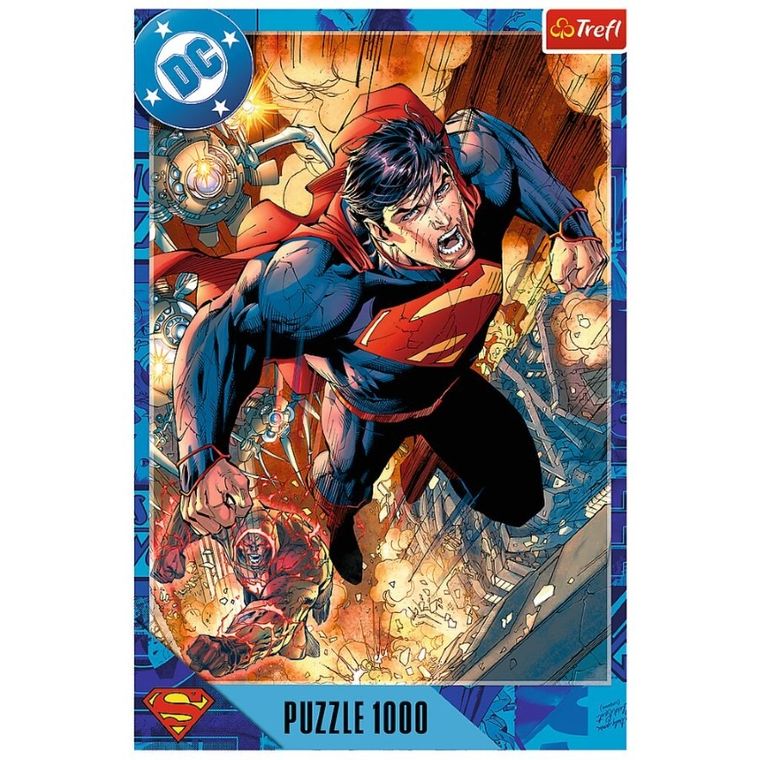Trefl, Superman w akcji, puzzle, 1000 elementów