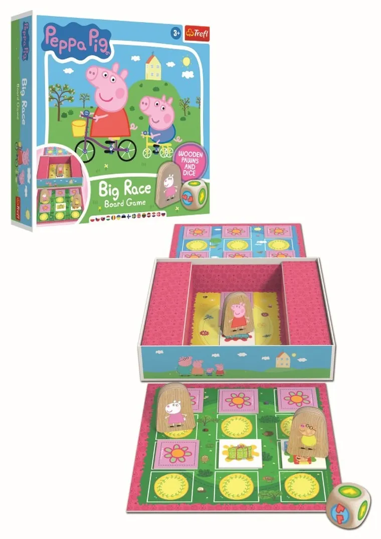 Trefl, Świnka Peppa, Big race, gra familijna
