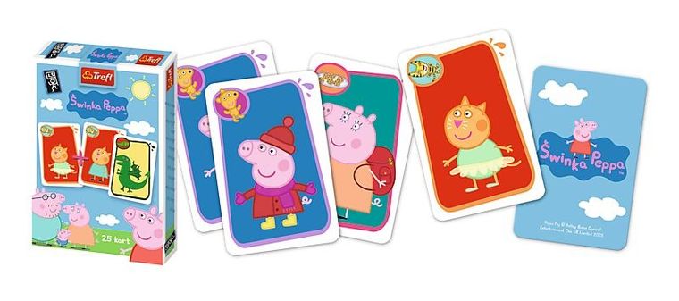Trefl, Świnka Peppa, Piotruś, gra karciana