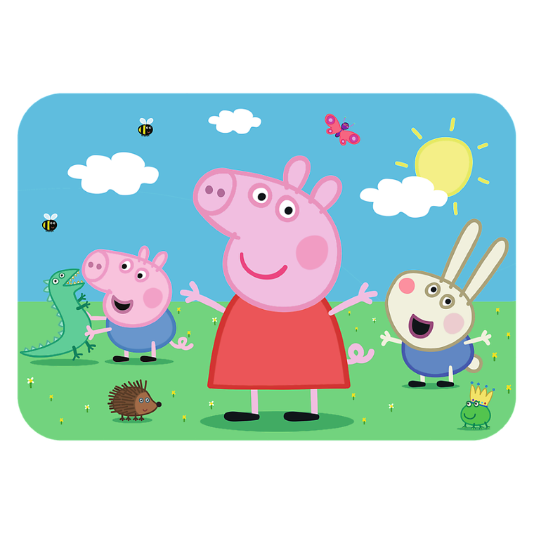 Trefl, Świnka Peppa, Poznaj uroczą Peppę, puzzle drewniane, 24 elementy