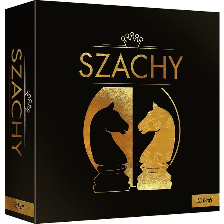Trefl, szachy drewniane, gra logiczna