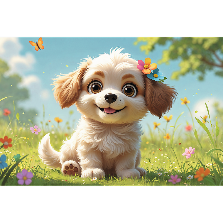 Trefl, Szczeniaczkiem być! puzzle, 60 elementów