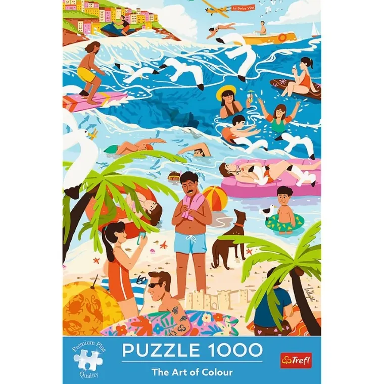 Trefl, The Art of Colour, W Wakacyjnym Ferworze, puzzle, 1000 elementów