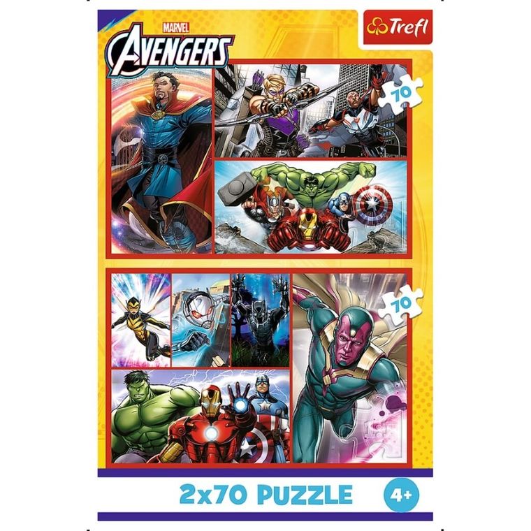 Trefl, The Avengers, Zostań bohaterem, puzzle, 2-70 elementów