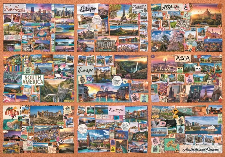 Trefl, The Journey of Thousand Miles, Bucket List, puzzle, 13500 elementów