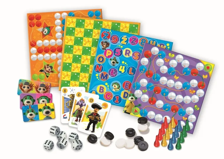 Trefl, Trefliki, Rodzina Treflików, Kalejdoskop 25 gier, zestaw familijny