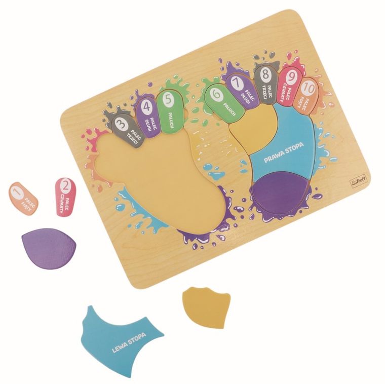 Trefl, Tup Tup Stópki, edukacyjna zabawka drewniana