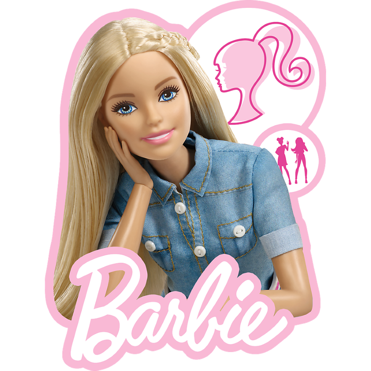 Trefl, Ulubiona modna Barbie, drewniane puzzle konturowe, 50 elementów