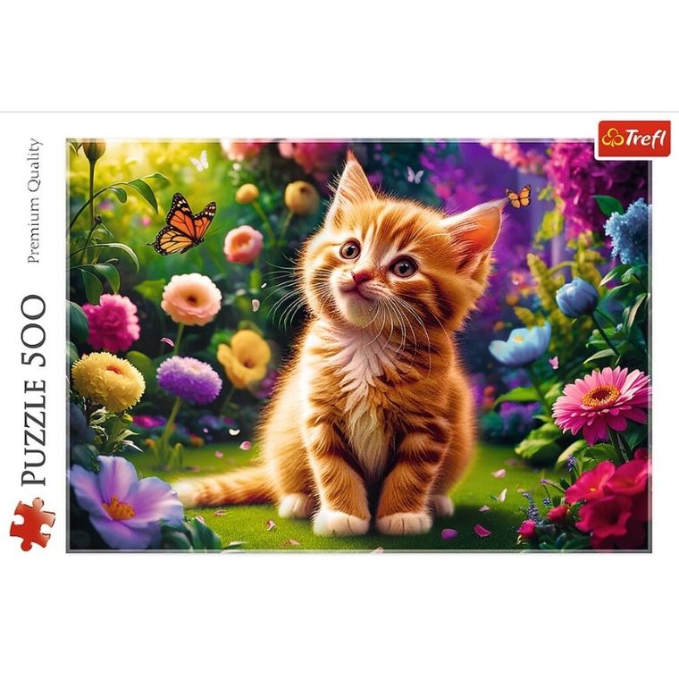 Trefl, Uroczy kotek, puzzle, 500 elementów