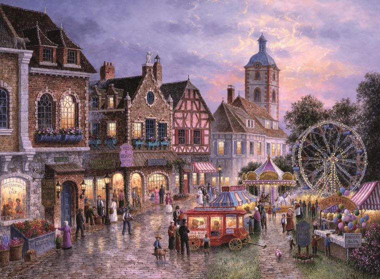 Trefl, Wesołe miasteczko, puzzle, 3000 elementów