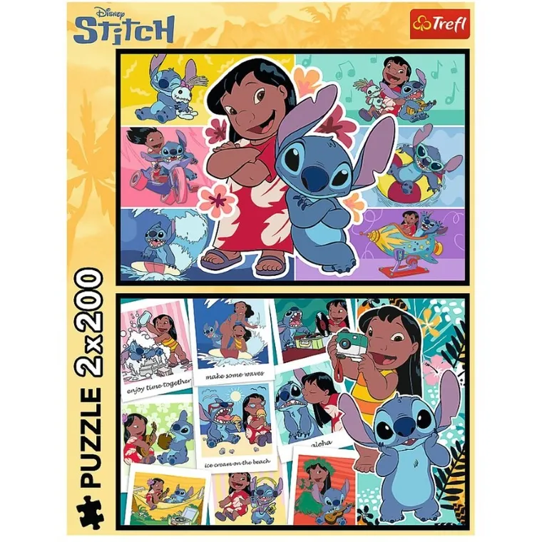 Trefl, Wesołe życie Stitcha, puzzle, 2-200 elementów