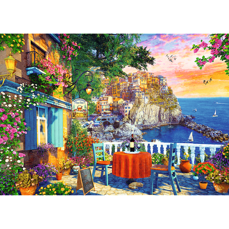 Trefl, Widok na Cinque Terre, puzzle, 1000 elementów