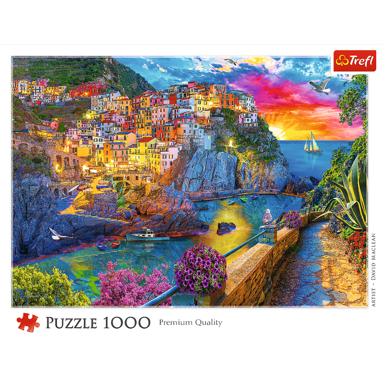 Trefl, Wieczorny spacer po Cinque Terre, puzzle, 1000 elementów