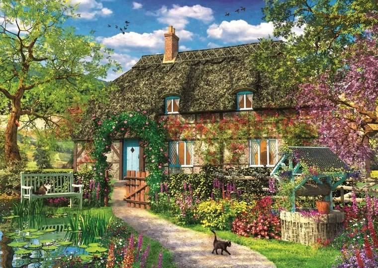 Trefl, Wiejska chatka, puzzle, 2000 elementów