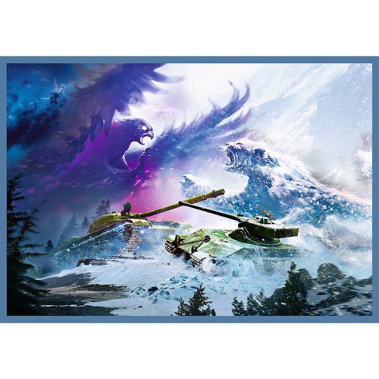 Trefl, Wielka bitwa czołgów, puzzle, 4-250 elementów