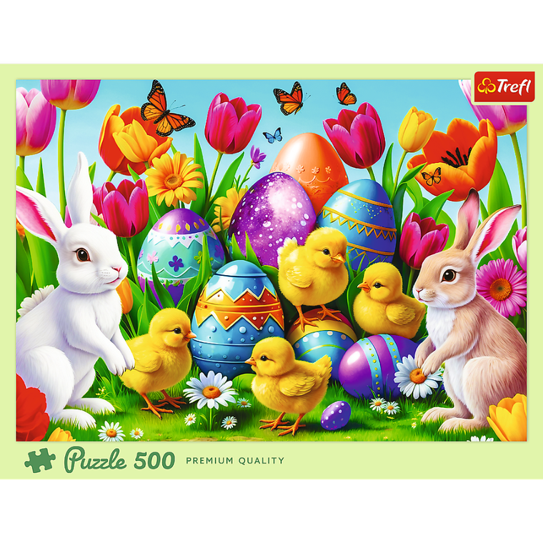Trefl, Wielkanocna łąka, puzzle, 500 elementów