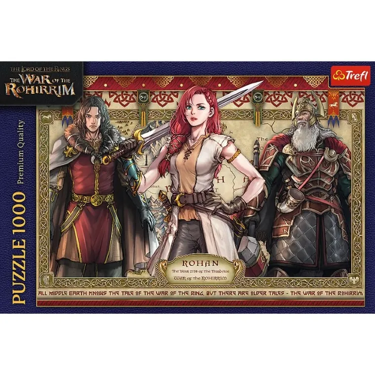 Trefl, Władca Pierścieni, Wojna Rohirrimów, puzzle, 1000 elementów
