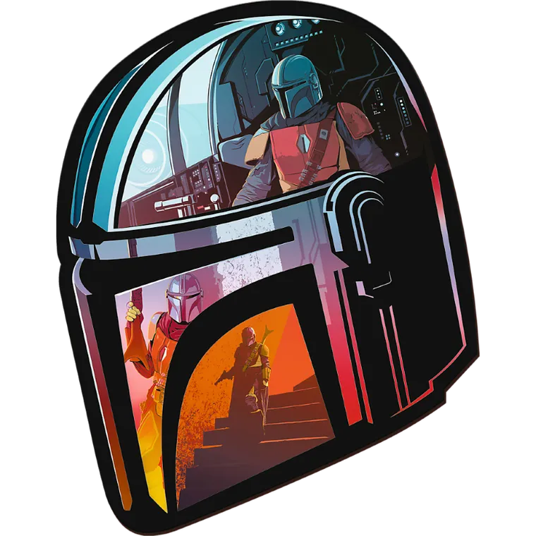 Trefl, Wood Craft, The Mandalorian, puzzle drewniane konturowe, 160 elementów