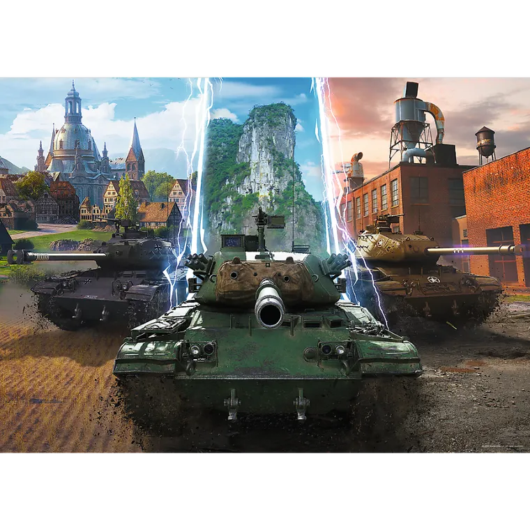 Trefl, World of Tanks, Czas na akcję, puzzle, 500 elementów