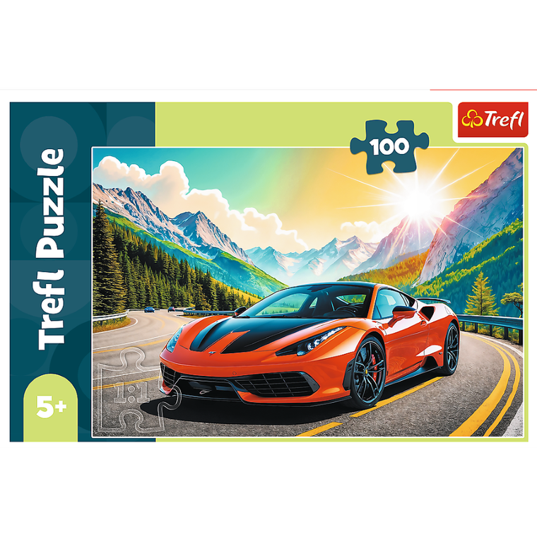 Trefl, Wyścig z czasem, puzzle, 100 elementów