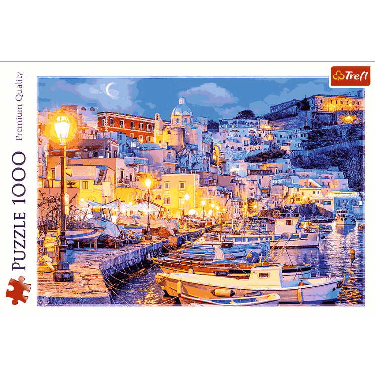 Trefl, Wyspa Procida nocą, Włochy, puzzle, 1000 elementów