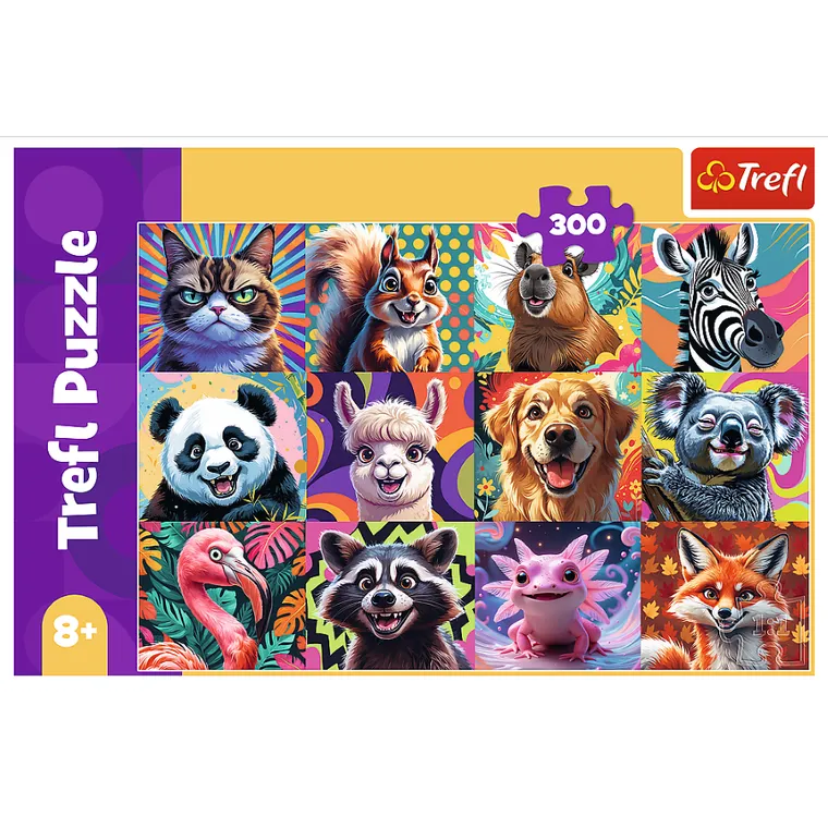 Trefl, Zabawne portrety zwierząt, puzzle, 300 elementów